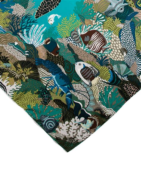 hermes coral reef scarf|Scarf of the moment: Under the Waves .